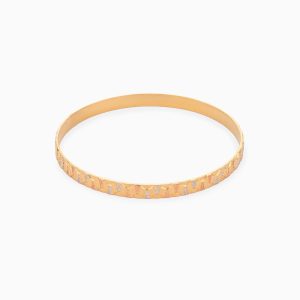 Tiesh 22kt Gold Diamond-Studded Bangle for Moments That Matter