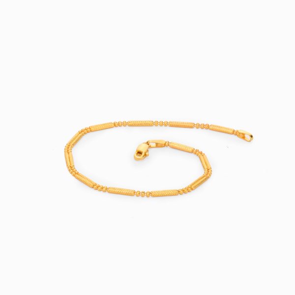 Tiesh Unisex Pure 22kt Gold Designer Bracelet